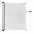 Zonepro White Fixed Safety Banner with Orange Accent MB1003-ORG-B-12 466MB1003ORGB12